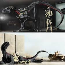 Indoraptor In The Military Papodinosaurs Papospinosaurus Rebordinosaur Jurassicworldmatte Jurassic Park Poster Jurassic World Dinosaurs Dinosaur Illustration