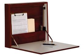 Amazon Com Wooden Mallet Wall Desk Laptop Workstation Mahogany Home Office Desks Wall Mounted Desk Wall Desk Desks For Small Spaces