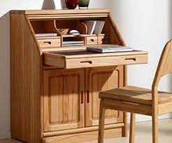 W84 × d40 × h100 cm. Oak Bureaus Wharfside Luxury Furniture