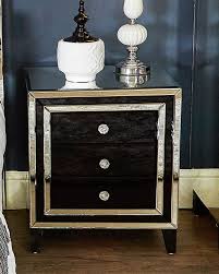 With classy options like mirrored, oak and painted, our range has everything to suit your décor. Black Modenamirrored 3 Drawer Bedside Cabinet