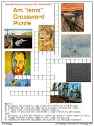 Print And Play Our Art Ism Crossword Puzzle Can You Identify The Seven Art Movements Based On Our Clues Art Games For Kids Art Worksheets Puzzle Art