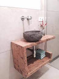 Wash hand basin cabinet has a ceramic top with a water resident wooden cabinet. Old Wood Washbasin Sink Cabinet Washbasin Cupboard Etsy Wash Basin Sink Cabinet Wood Sink