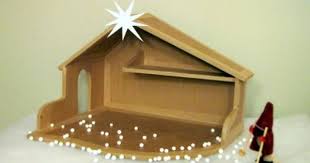 Fabrique Une Creche De Noel En Carton Fiche Creative Diy