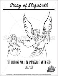 If you want to attain something, then you must believe that it will come to pass. Luke 1 The Story Of Elizabeth Preschool Coloring Pages Sharefaith Kids