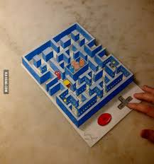 Awesome Pacman 3d Drawing 3d Drawings Drawings Color Pencil Art