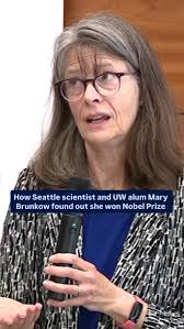 She thought the first call was spam 😭😭 #marybrunkow #nobelprize #seattle  #universityofwashington