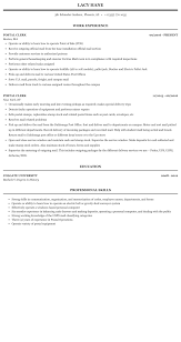 This free post office supervisor job resume sample will help you to learn how to create, write and format a simple cv template for being able to build yours. Postal Clerk Resume Sample Mintresume