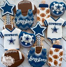 Dallas Cowboys Baby Shower Set Decoratedcookies Cookieoccasions Customcookies Sugarcookies Babys Dallas Cowboys Baby Shower Cowboy Baby Shower Baby Cowboy