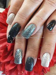 Black Silver And Grey Matt And Shiny Nail Art Nails Shiny Nails Nail Art