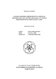 Contoh Proposal Skripsi Teknik Industri Pdf Kumpulan Berbagai Skripsi