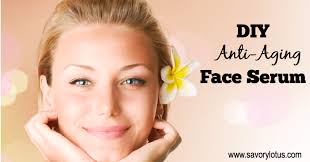 Best diy homemade natural facial. Diy Anti Aging Face Serum Savory Lotus
