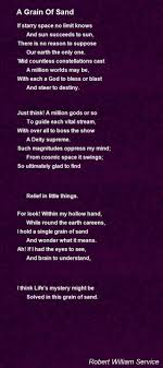 A Grain Of Sand Poem By Robert William Service Poem Hunter Love Quotes For Her Grain Of Sand Poems