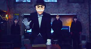 He bought a secondhand tuxedo suit for $30 Mr Monopoly Costumes Carbon Costume