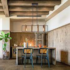 Maybe you would like to learn more about one of these? Buy 35 4 Kitchen Island Lighting 4 Light Dining Room Farmhouse Chandelier Black Modern Pendant Lighting Pool Table Lights Wood And Matte Black Metal Finish Online In Turkey B087cr3gjm