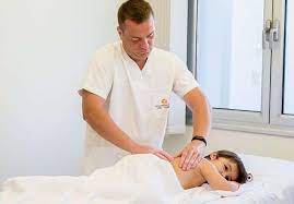 Special legs,neck and belly tissue massage therapy at private massage salon. Special Massage System