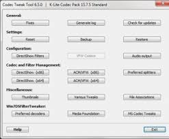 Old versions also with xp. K Lite Codec Pack 13 8 Download Free Codectweaktool Exe
