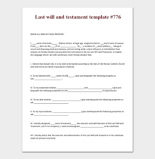 This last will and testament is for one individual, but could be modified for a married couple, as applicable. Free 17 Last Will And Testament Forms Templates Word Pdf