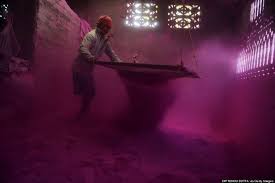 An Indian Labourer Sifts Coloured Powder Known As Gulal To Be Used During The Forthcoming Spring Festival Of Holi Travel Fun Travel Planet Travel Memories