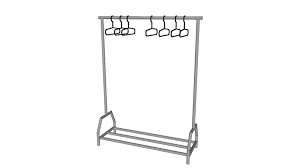 Folding garment racks are a great option if you're looking for a temporary space to store your clothes, while rolling racks have wheels for easy movement. Clothes Rack 3d Warehouse