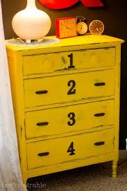 Painting a dresser is a fantastic way to give that piece of furniture an entirely new look without spending much money, time, or needing special skills. 23 Expressive Yellow Painted Furniture Ideas