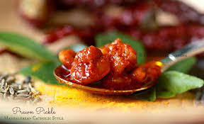 Prawn Pickle Which Is One Of Mangalore S Favourite Condiments It Is A Perfect Accompaniment To Your Simple Everyday Meals Cooking Pickles Goan Recipes