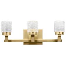 Uses 9 40w candelabra bulb(s) (not included) or led equivalent. Kichler Rene 7 Bathroom Vanity Light In Champagne Gold Lightsonline Com