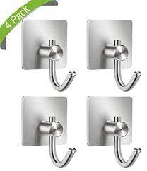 Offerta Di Oggi Skyee 4 Pezzi Adesivo Ganci Portasciugamani Ganci Appendini Adesivi Acciaio Inox Appendiabiti Da Par Appendiabiti Porta Asciugamani Adesivi