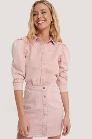 Free shipping on orders over $25 shipped by amazon +1. Puff Sleeve Denim Blouse Pink Na Kd Com