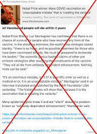 Vaccines, like any medicines, can cause side effects, but most are very rare and very mild. Fact Check Viral Message Falsely Claims That French Virologist Luc Montagnier Said That All Covid Vaccinated People Will Die In 2 Years