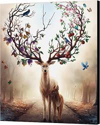 Our canvas prints are a prime example of manufacturing excellence, as shown by our consistently great reviews and a loyal customer base. Unframed Modern Deer Canvas Art Print Poster Oil Painting Wall Home Wall Decor Home Decor Garden Poster
