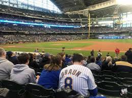 miller park section 112 home of milwaukee brewers