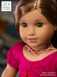 L&P 1032: Desert Sunrise Maxi Dress, Halter Top and Beaded Choker Pattern  for 18 Inch Dolls Such as American Girl — Summer Boho Doll Fashion