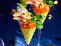 Les Verrines De Noel Avocat Saumon Recette Saumon Verrine Guacamole Verrine Noel