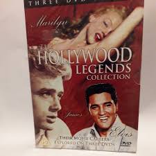 HOLLYWOOD LEGENDS COLLECTION Elvis Presley Marilyn Monroe James Dean Dvd  New Doc £9.98
