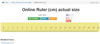 7 Online Rulers In Metric And Inches