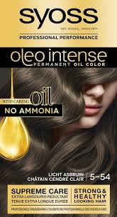 Votre coeur balance entre les nuances foncées et claires? Syoss Color Oleo Intense 5 54 Coloration Pour Cheveux Chatain Clair Cendre Emballage Endommage Onlinevoordeelshop