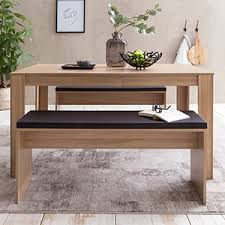 There are 984 table bench seat for sale on etsy, and they cost $219.33 on average. Finebuy Fb51797 Dining Room Set Sonoma Oak Dining Table With 2 Benches Modern Wood Dining Set Small Dining Set 3 Piece Set Amazon De Kuche Haushalt