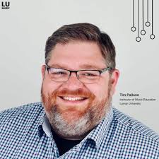 We are thrilled to announce our new full-time instructor of Music  Education, Tim Pallone! Mr. Pallone will be tracking and mentoring all  music education majors throughout their degree program and observing them