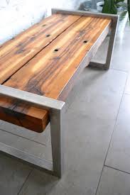 The Railroad Tie Bench 650 Is Made With Stainless Steel And Etsy Finds Reclaimed Wooden Benches Popsugar Home Photo 10 Diy Wood Bench Steel Furniture Wooden Bench