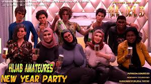 Hijab Amateures - New Year Party [Real-Deal 3D] - Porn Cartoon Comics