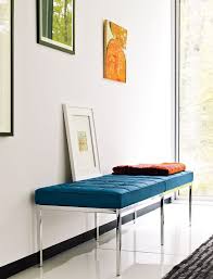 Florence Knoll Three Seater Bench In Leather Up Against The Cabinet That Flanks The Lr Florence Knoll Knoll Bench Florence Knoll Bench