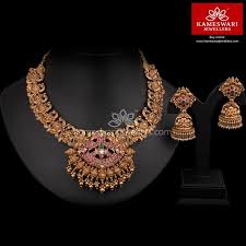 Buy Necklaces Online Adra Heritage Set From Kameswari Jewellers Necklace Online Gold Necklace Women Beautiful Gold Necklaces