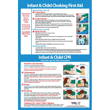 Infant Child Cpr Choking First Aid 12x18 Poster