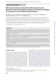 Snus comes in a variety of flavors, so you can pick something, like mint or citrus, that appeals you you.1 x research source. Pdf Monitoring Tobacco Specific N Nitrosamines And Nicotine In Novel Smokeless Tobacco Products Findings From Round Ii Of The New Product Watch