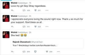 Wizkid ft seyi shay in love wizkid album 2014. Seyi Shay Says One Dance Was Wizkid S Song Wizkid Responds She Lied Bellanaija
