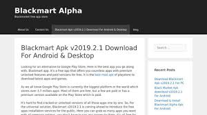 Updates are reviewed immediately, not only for the app, which for all other content also in a good market that is usable. Blackmart Alpha Download Android Market Blackmart Apk