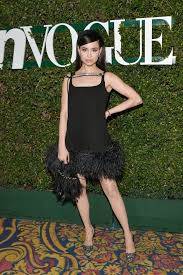 Great Outfits In Fashion History Sofia Carson In The Dreamiest Prada Dress