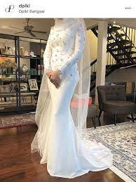 Beautiful Long Wedding Dress By Davis Paul Lister Dplkl Wedding Dresses Nikah Dress Muslimah Wedding Dress