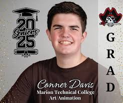 The countdown to graduation for the Class of 2025 has begun! Let's  celebrate the accomplishments of our incredible Cardington-Lincoln  seniors!!! Today, we are celebrating Conner Davis, who is heading to Marion  Technical