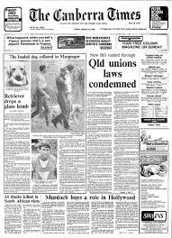 Canberratimes.com.au is the premier news source for. Times Past March 22 1985 The Canberra Times Canberra Act